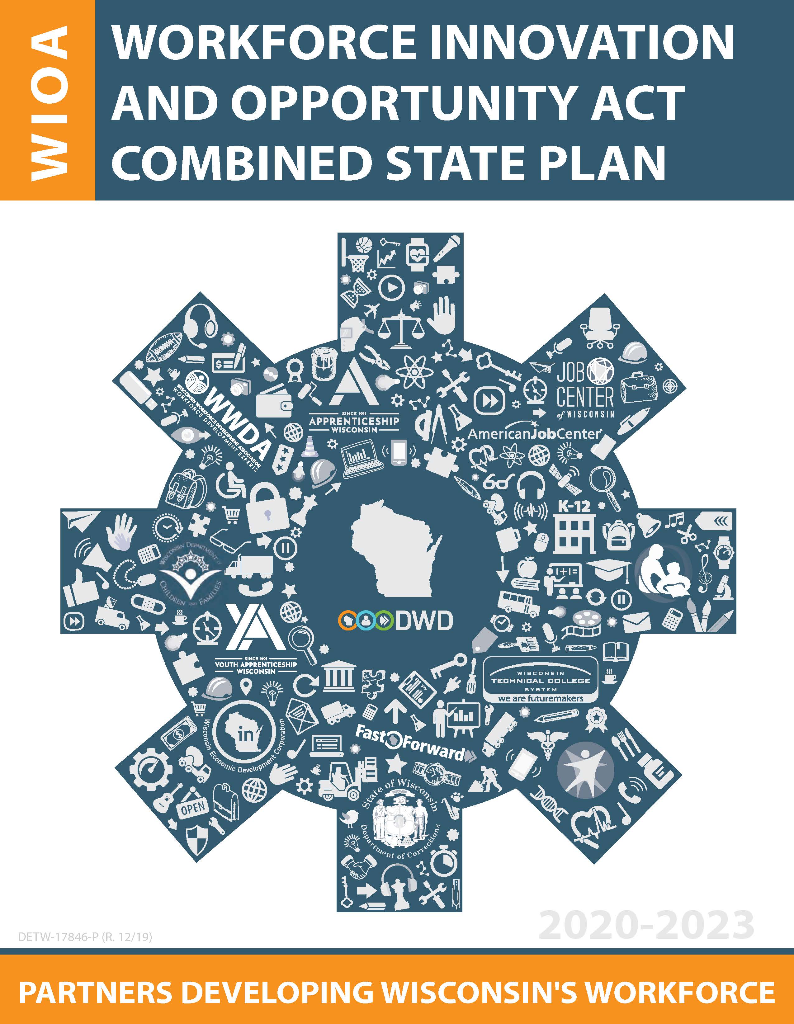The cover photo and link to the WIOA State Plan